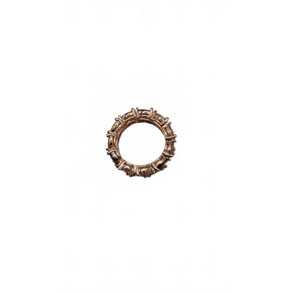 Elegant Rose Gold plated Multi-Stone Ring Size 7 - Picture 7 of 9